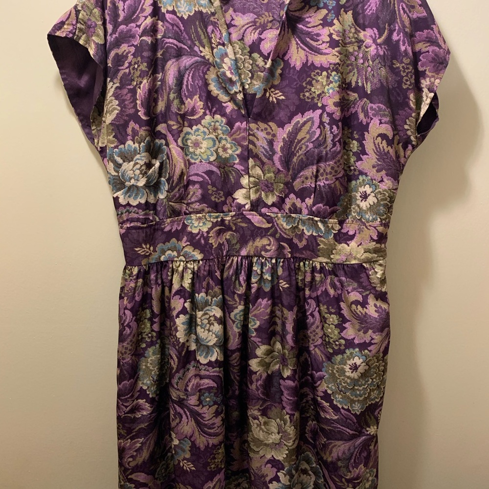 Purple tapestry dress Bea & Dot Modcloth 1X